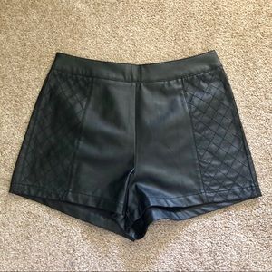 Faux Leather Shorts